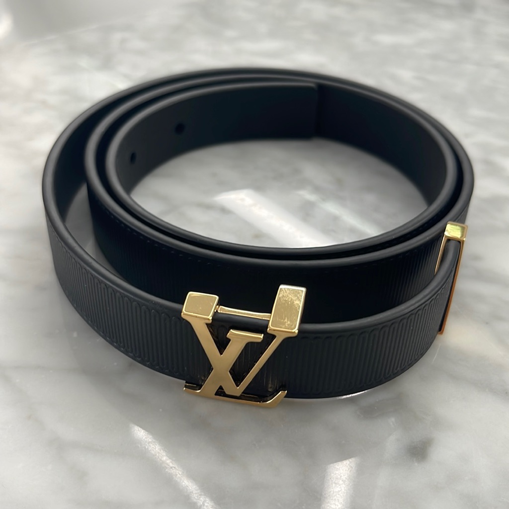 Louis Vuitton Black Belt 20mm